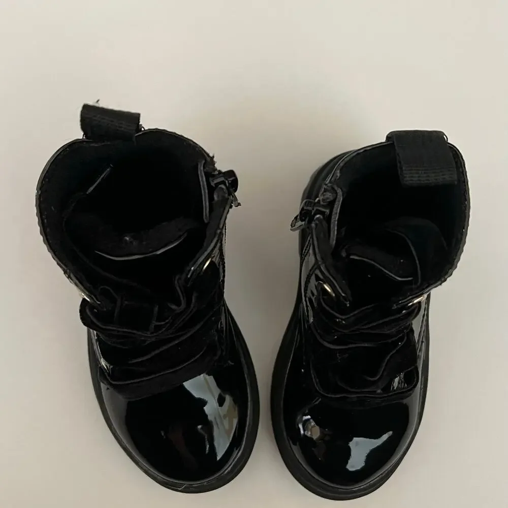 H&M black toddler boots